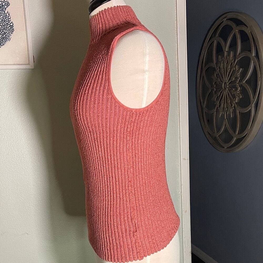 Moth Pink Ribbed Tank Top - Picture 3 of 4